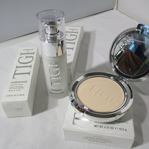 New Bundle Lot TIGI Cosmetics Makeup Foundation Primer - Picture 1 of 7